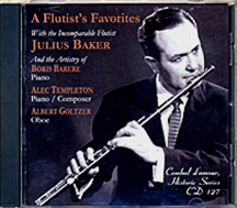 Cembal d'amour CD 127, Julius Baker, Flute